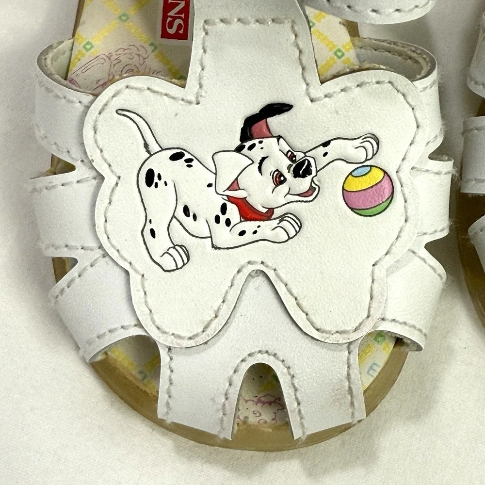 Vtg Disney 101 Dalmatians Sandals Shoes Sz  3 Baby / Toddler Shoes 1990s Y2K New